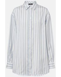 Gucci - Striped Silk Shirt - Lyst