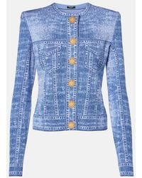 Balmain - Snap-Button Cardigan - Lyst