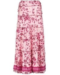 Poupette - Bedruckter Maxirock Camila - Lyst