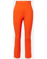 Max Mara - Nepeta High-Rise Wool-Blend Straight Pants - Lyst