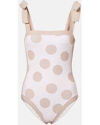 Jonathan Simkhai - Piper Polka-Dot Swimsuit - Lyst