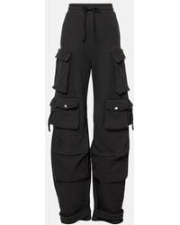 The Attico - Cotton Fleece Cargo Pants - Lyst