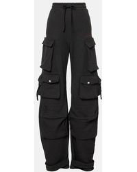 The Attico - Cotton Fleece Cargo Pants - Lyst