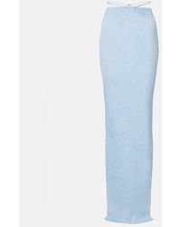 Bananhot - Alma Sequined Knitted Maxi Skirt - Lyst