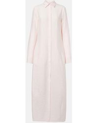 TOTEME - Silk-Blend Shirt Dress - Lyst