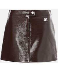 Courreges - Reedition Vinyl Miniskirt - Lyst