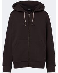 Max Mara - Cotton-Blend Zip-Up Hoodie - Lyst