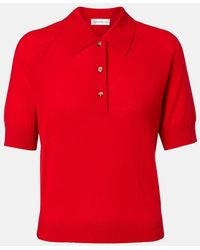 Victoria Beckham - Wool Polo Shirt - Lyst
