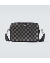 Gucci - Messenger Bag Gg Mit Leder - Lyst