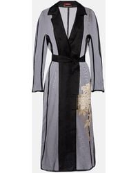 Max Mara - Elegante Vodka Embroidered Silk Robe - Lyst