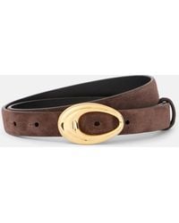 KHAITE - Olivia Suede Belt - Lyst