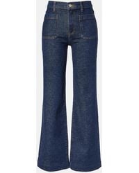 FRAME - Refined High-Rise Wide-Leg Jeans - Lyst