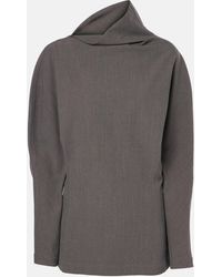 Bottega Veneta - Draped Wool-blend Top - Lyst