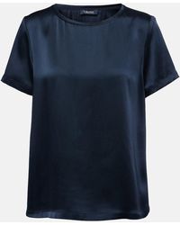 Max Mara - Rebecca Satin T-shirt - Lyst