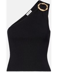 Jonathan Simkhai - Fenix Ribbed-Knit One-Shoulder Top - Lyst