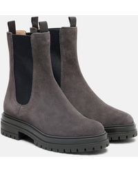 Gianvito Rossi - Chester Suede Chelsea Boots - Lyst