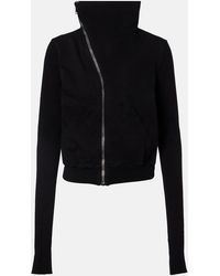 Rick Owens - Belted Cotton Jersey Sweatshirt - Lyst
