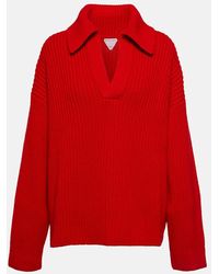 Bottega Veneta - Wool And Cashmere Polo Sweater - Lyst
