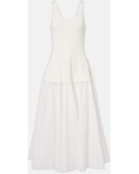 Jonathan Simkhai - Jazz Cotton-Blend Poplin Midi Dress - Lyst