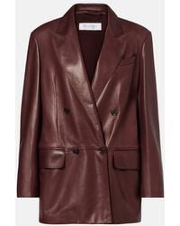 Max Mara - Duse Leather Jacket - Lyst