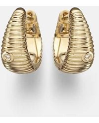 Yvonne Léon - Ohrringe Berlingot Nano Aus 9Kt Gelbgold (375/1000) Mit Diamanten - Lyst