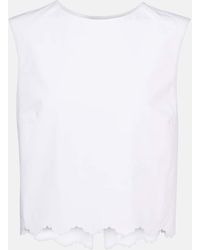 Patou - Cropped-Top Aus Baumwollpopeline - Lyst