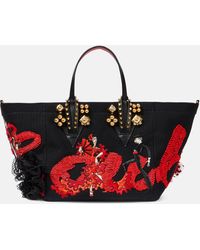 Christian Louboutin - X Rossy De Palma Flamencaba Small Embroidered Tote Bag - Lyst