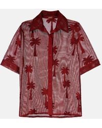 Johanna Ortiz - Embroidered Cotton-Blend Mesh Shirt - Lyst
