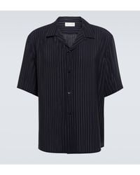 Saint Laurent - Striped Silk Shirt - Lyst