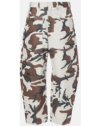 Nili Lotan - Shon Camouflage Cotton Cargo Pants - Lyst