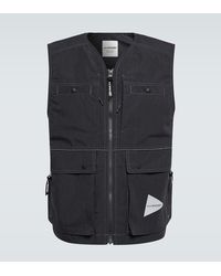 and wander - Zipped Vest - Lyst