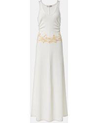 Christopher Esber - Crystal Orbit Lace-Trimmed Maxi Dress - Lyst
