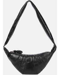 Lemaire - Schultertasche Croissant Small Aus Leder - Lyst