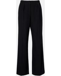 The Row - Felicita Wool Twill Wide-Leg Pants - Lyst
