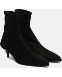 A.Emery - Ankle Boots Ophelia Aus Veloursleder - Lyst