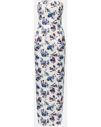Emilia Wickstead - Laelia Floral Bustier Gown - Lyst