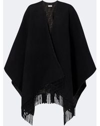 Fendi - Reversible Wool And Cashmere Poncho - Lyst