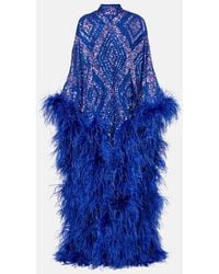 ‎Taller Marmo - Casta Diva Follies Sequined Tulle Kaftan - Lyst