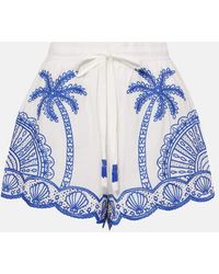 FARM Rio - Shorts Palm Trees Aus Baumwolle - Lyst