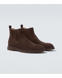 Brunello Cucinelli - Suede Chelsea Boots - Lyst