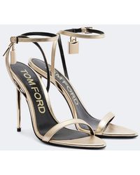 Tom Ford - Metallic Leather Sandals - Lyst