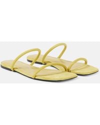 TOTEME - The Minimalist Suede Sandals - Lyst