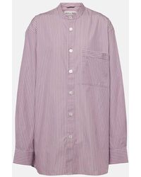 Birkenstock 1774 - X Tekla Striped Cotton Pajama Shirt - Lyst