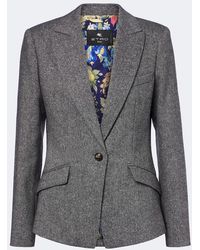 Etro - Wool And Silk-Blend Blazer - Lyst