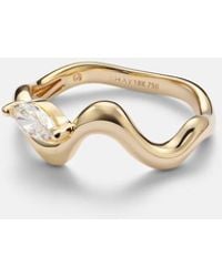 SHAY - Wave 18Kt Ring With Diamond - Lyst