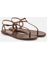 Aquazzura - Almost Bare Leather Thong Sandals - Lyst