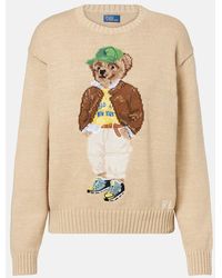 Polo Ralph Lauren - Polo Bear Intarsia Cotton Sweater - Lyst