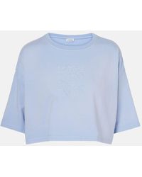Loewe - Cropped Anagram T-Shirt, 100% Cotton - Lyst