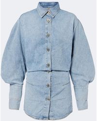 The Attico - Denim Minidress - Lyst