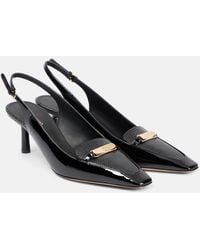 Ferragamo - Patent Leather Slingback Pumps - Lyst